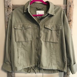 American Eagle military jacket olive green NWT size XXS